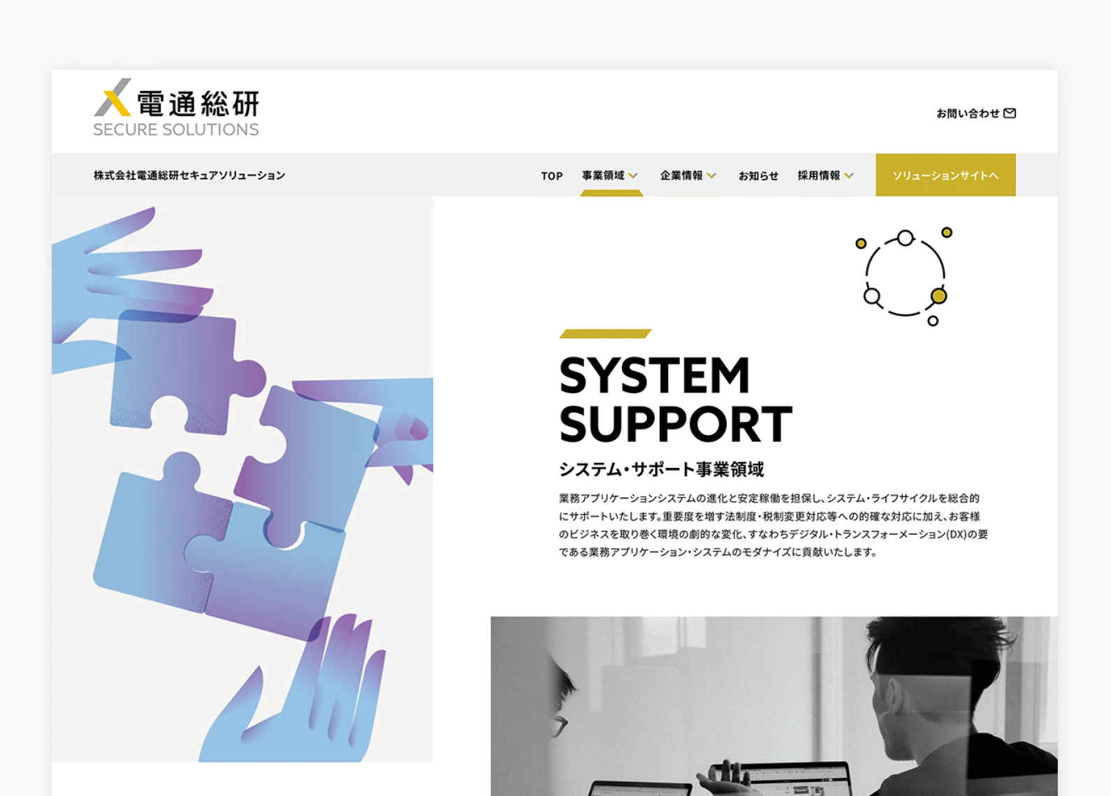 コーポレートサイト